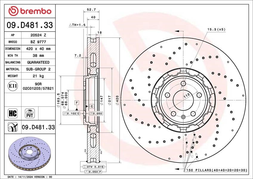 Audi Q8 Fren Diski BREMBO