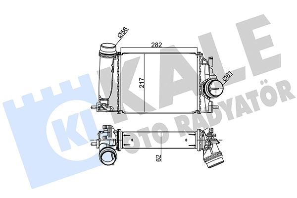 Nissan Qashqai-Renault Megane IV 1.6 DIC-T-1.6 Tce İntercooler KALE-RADYATOR