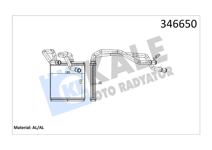 Nissan Qashqai X-Trail Kalorifer Radyatörü KALE-RADYATOR
