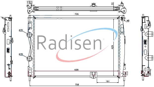 Nissan Qashqai Radyatör 2.0 Diesel RADISEN