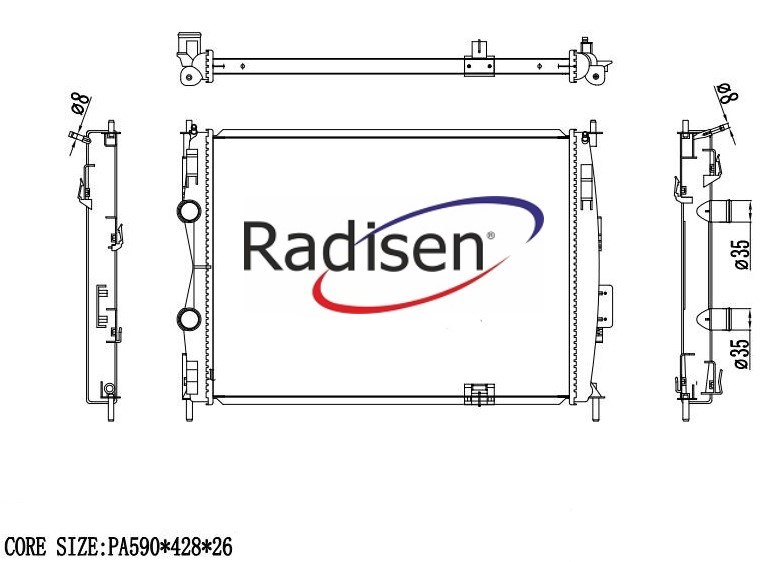 Nissan Qashqai Radyatör 1.6 CVTC-2.0 RADISEN