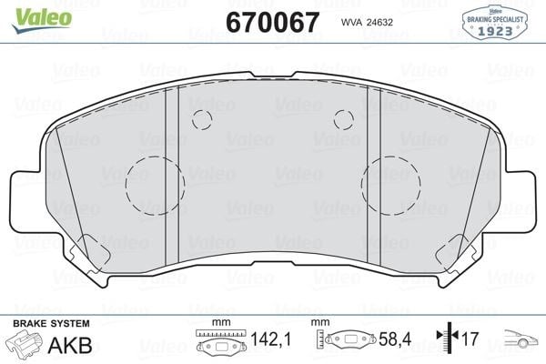 Nissan Qashqai Ön Fren Balatası 1.5L Dci VALEO