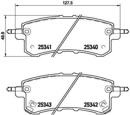 Infiniti QX56 / Nissan Patrol Arka Disk Fren Balatası VALEO