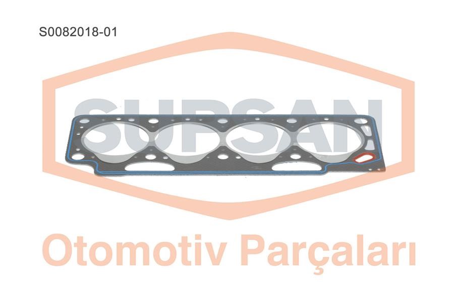 Renault R19 1.9D Silindir Kapak Contası 1 Çentik 1.75MM SUPSAN