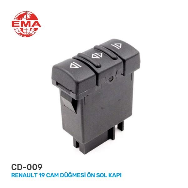 Renault Cam Açma Anahtarı Sol R19 - Master Tekli EMA