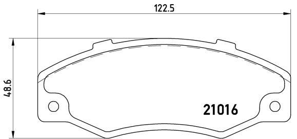 Renault R21 Ön Fren Balatası Fişli BREMBO