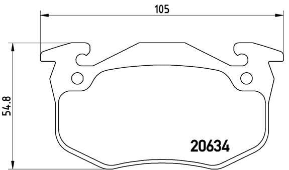 Renault R5 Ön Balata Fişli BREMBO