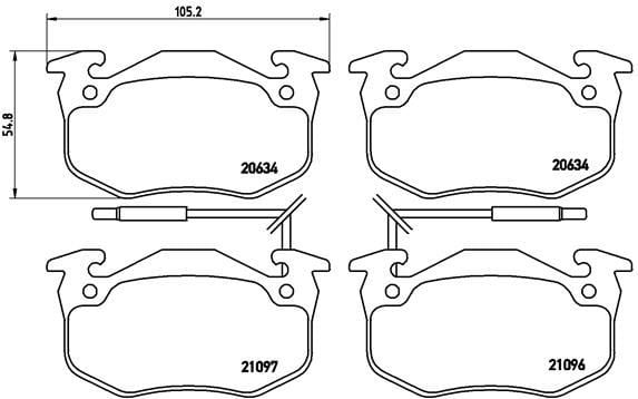 Renault R5 Ön Balata Fişli BREMBO