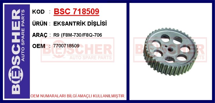 Renault R9 Eksantrik Dişlisi F8M-730/F8Q-706 BESCHER