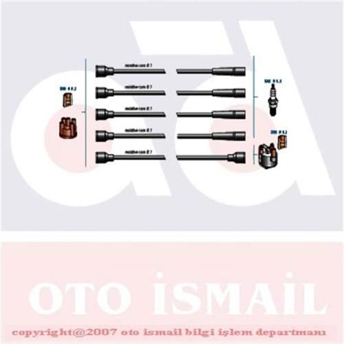 Renault R9 R19 Broadway Twingo Clio Buji Kablosu Bobin Kablosu Takımı 1.2... DODUCO