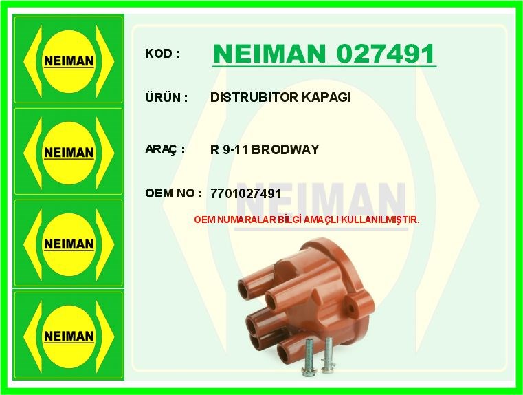 Renault R9-R11 Broadway Distribütör Kapağı BESCHER