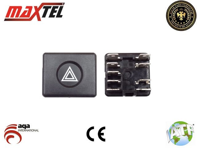 Renault R9 Dörtlü Flaşör Anahtarı 9 Fişli MAXTEL