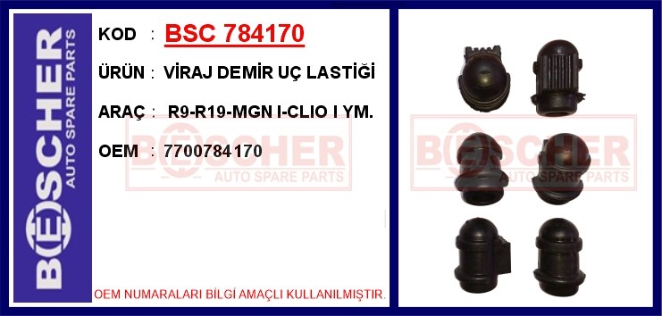 Renault R9 Viraj Demir Uç Lastiği BESCHER