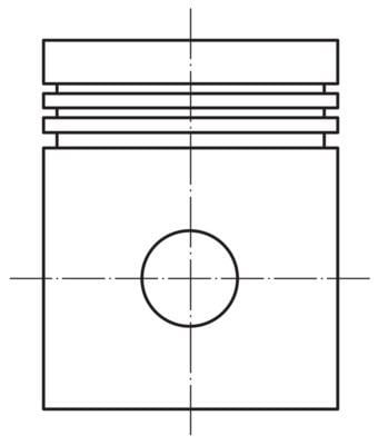 Renault R9 R12 1400 Motor Piston Segman STD 76.00mm MAHLE