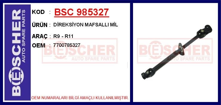 Renault R9 Direksiyon Mafsallı Mil BESCHER