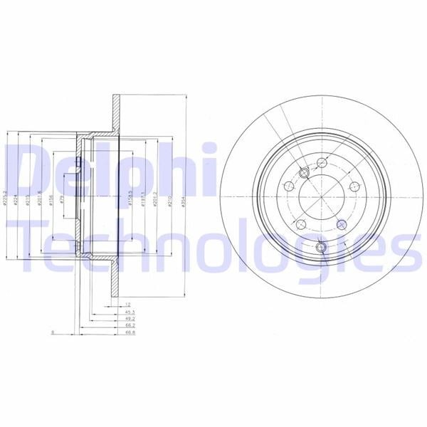 Land Rover Range Rover Arka Fren Diski Deliksiz DELPHI