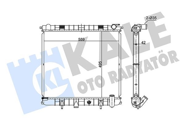 Land Rover Range Rover Su Radyatörü KALE-RADYATOR