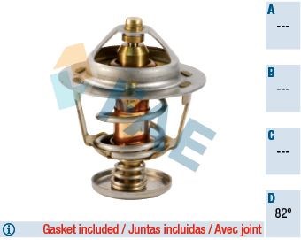 Ford Ranger Mazda 3 Mazda 2 626 B2500 Suzuki Grand Vitara Termostat 82c Contalı FAE