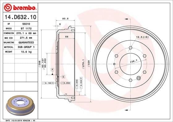 Ford Ranger Arka Fren Kampanası 4x2 BREMBO