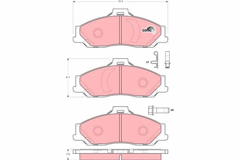 Ford Ranger Mazda B Serisi Ön Fren Balatası TRW