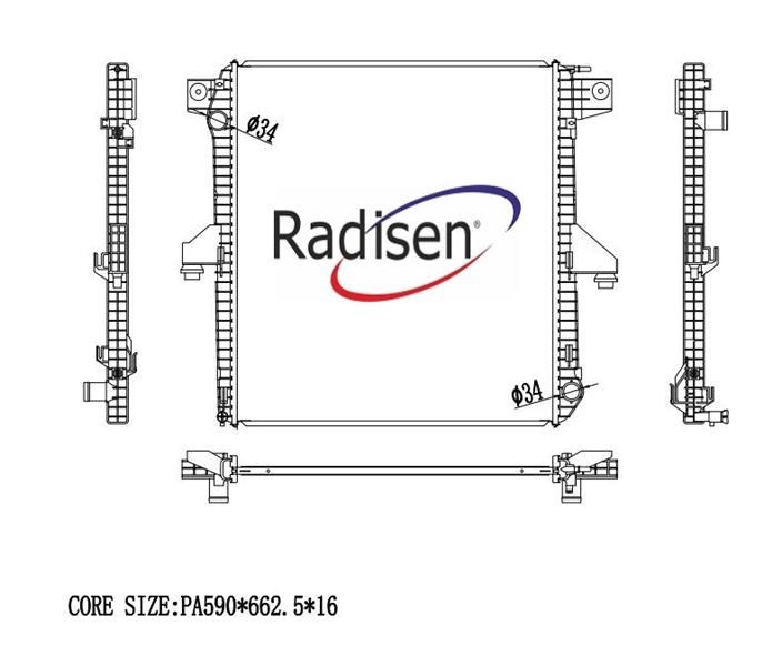 Ford Ranger Radyatör RADISEN