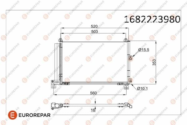 Ford Ranger Klima Radyatörü Kondenser EUROREPAR