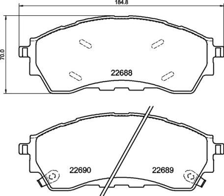 Ford Ranger Ön Fren Balatası BREMBO