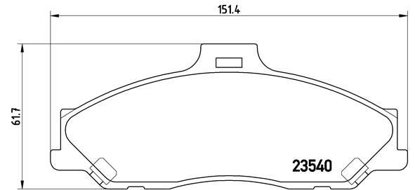 Ford Ranger Mazda B Serisi Ön Balata BREMBO