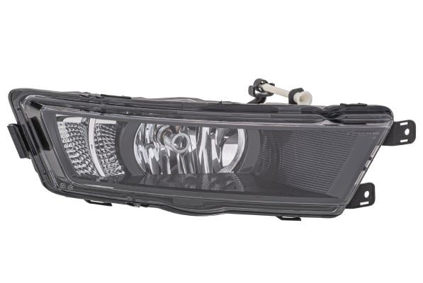 Skoda Rapid Sis Farı Halojen LED Sağ Siyah HELLA