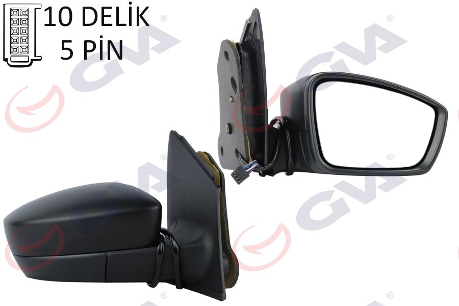 Skoda Rapid Dış Dikiz Ayna Komple Sağ Elektrikli Sinyalli GKL