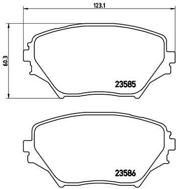 Toyota Rav4 Ön Fren Balatası BREMBO