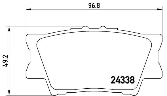 Toyota Rav4 Arka Fren Balatası BREMBO