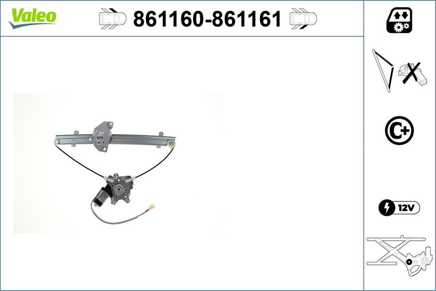 Toyota RAV4 Ön Sol Cam Mekanizması VALEO