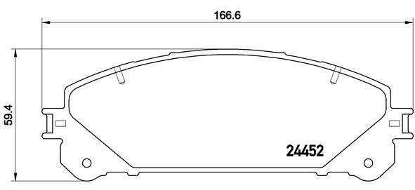 Toyota Rav4 Ön Fren Balatası BREMBO