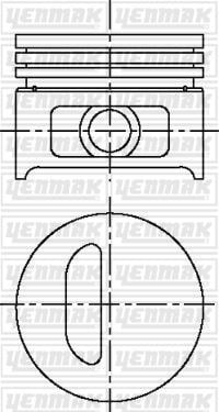 Renault Clio 1.2 RL RN RT E5F A 710 / E7F 708 Piston Segman STD 75.80mm YENMAK
