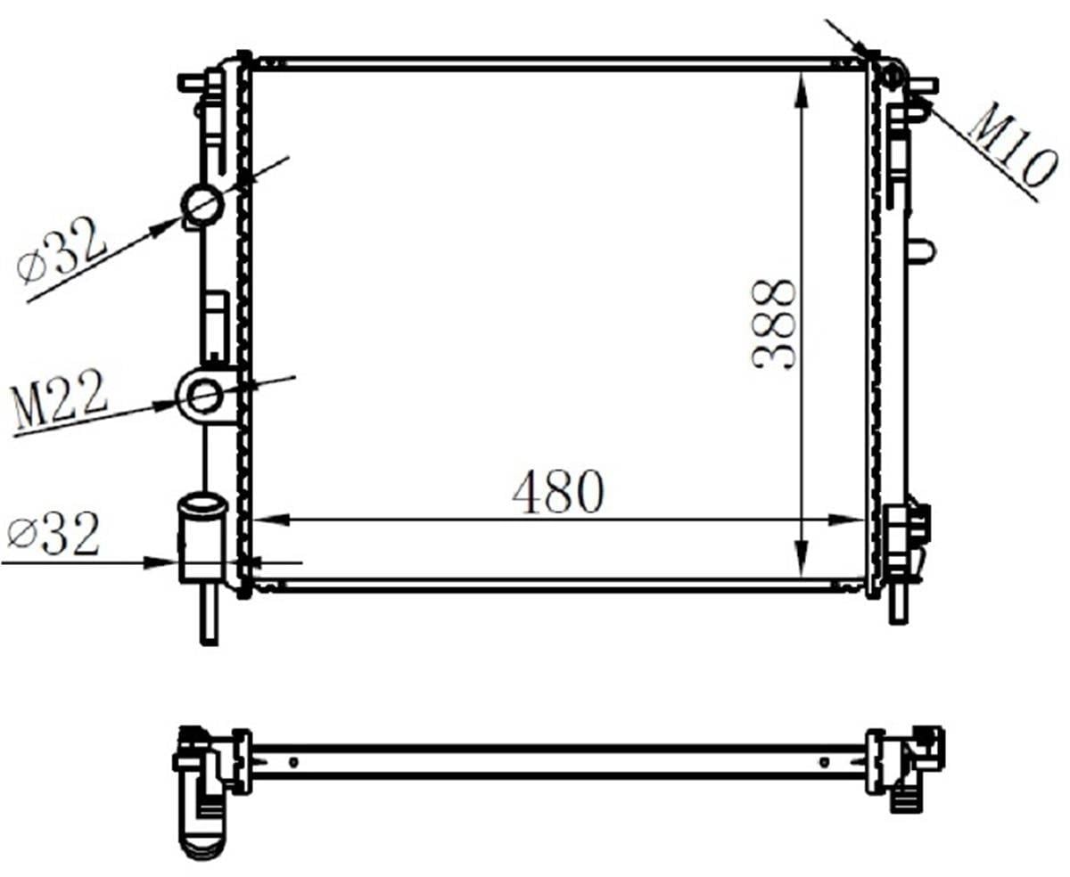 Renault Su Radyatörü 8200343476