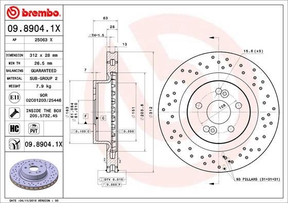 Renault Ön Fren Diski XTRA BREMBO
