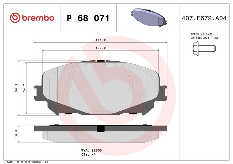 Renault Grand Scenic IV Ön Fren Balatası BREMBO