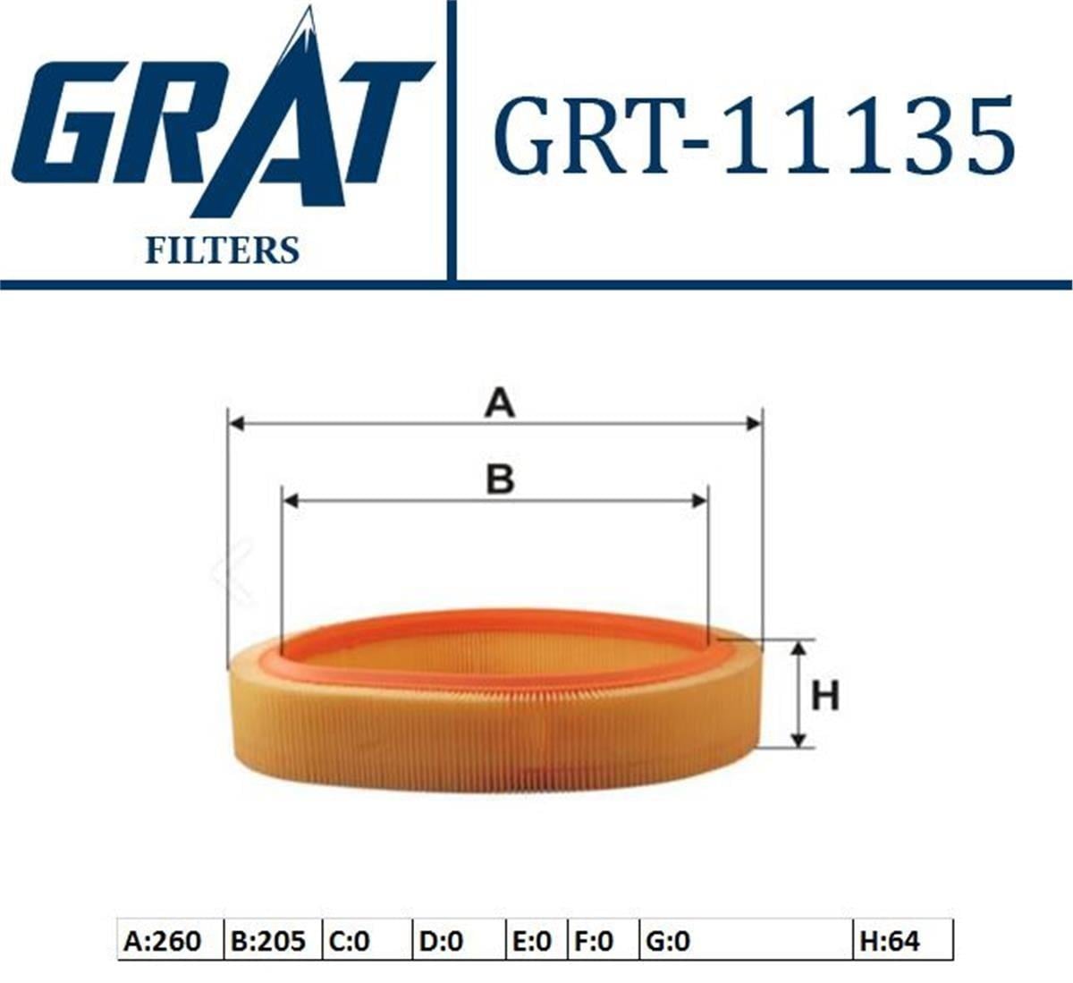 Renault R19 Clio Megane 1.4İ Flash 1.7 Hava Filtresi Grat Çerçevesiz