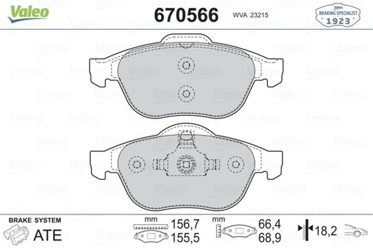 Renault Laguna 2 Laguna 3 Ön Fren Balatası 7701206598-7701208183-77012098