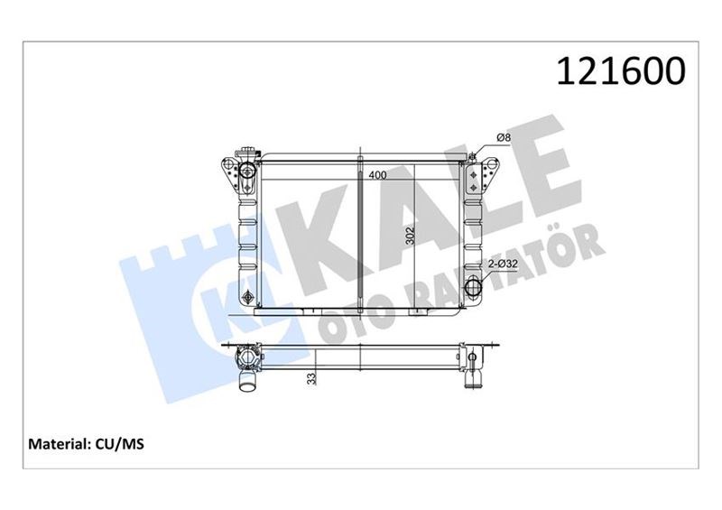 Renault Radyatör 2 Sıra PF Sistem KALE-RADYATOR