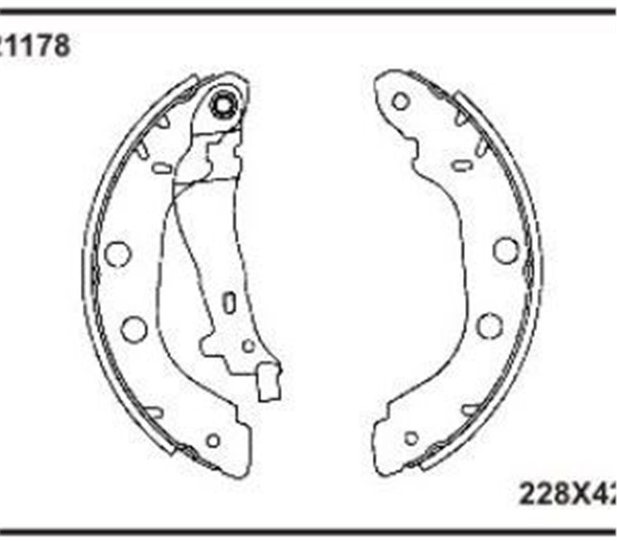 Renault Clio 2 Symbol 2 Logan Sandero Arka Fren Balata Pabuç Beser 7701205758