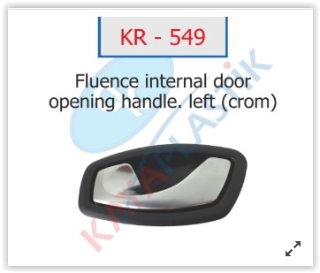 Renault Megane III HB Sol Kapı İç Açma Kolu Krom KAYA