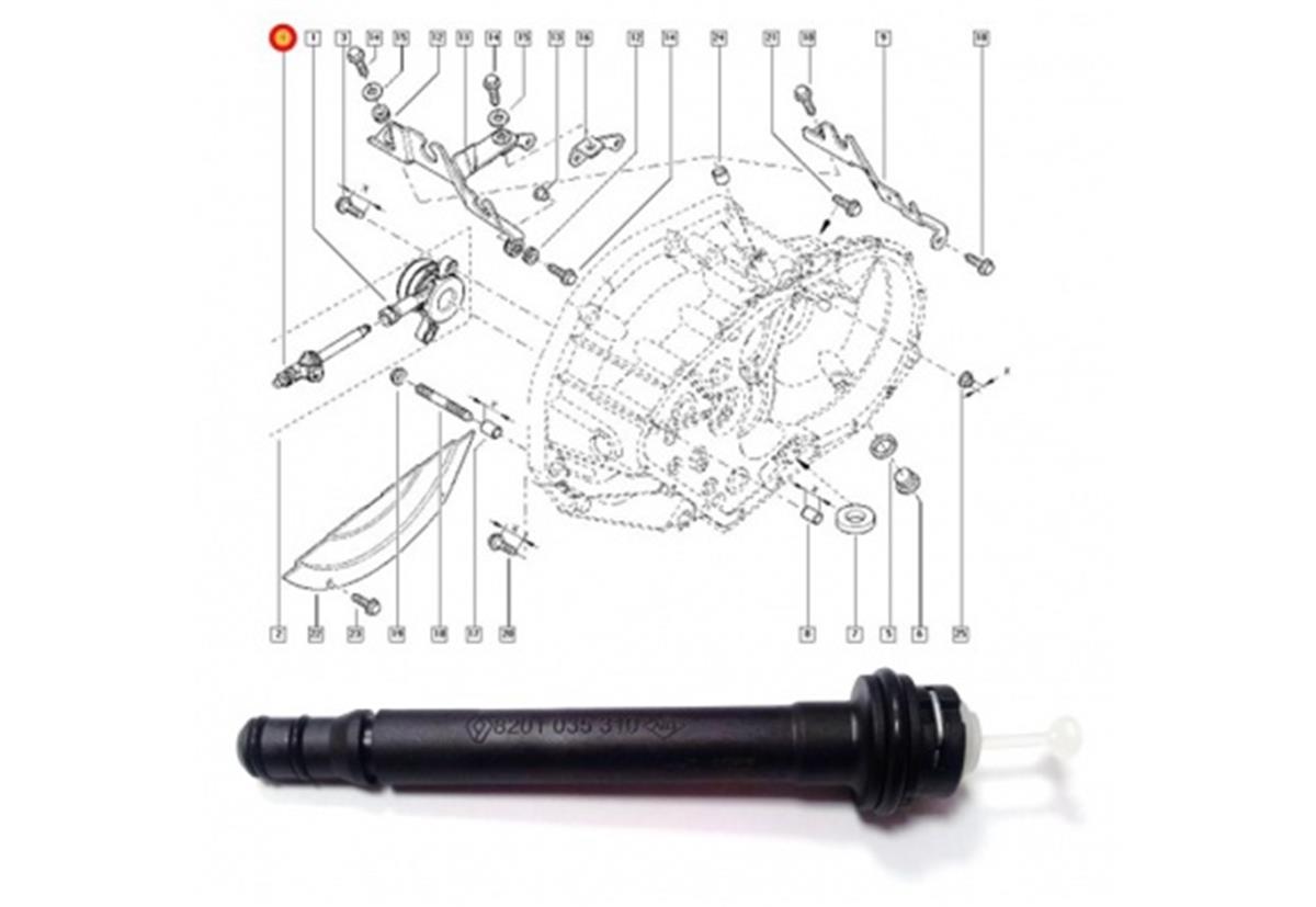 Renault Trafic Hidrolik Debriyaj Rulman Rekoru 8201035310