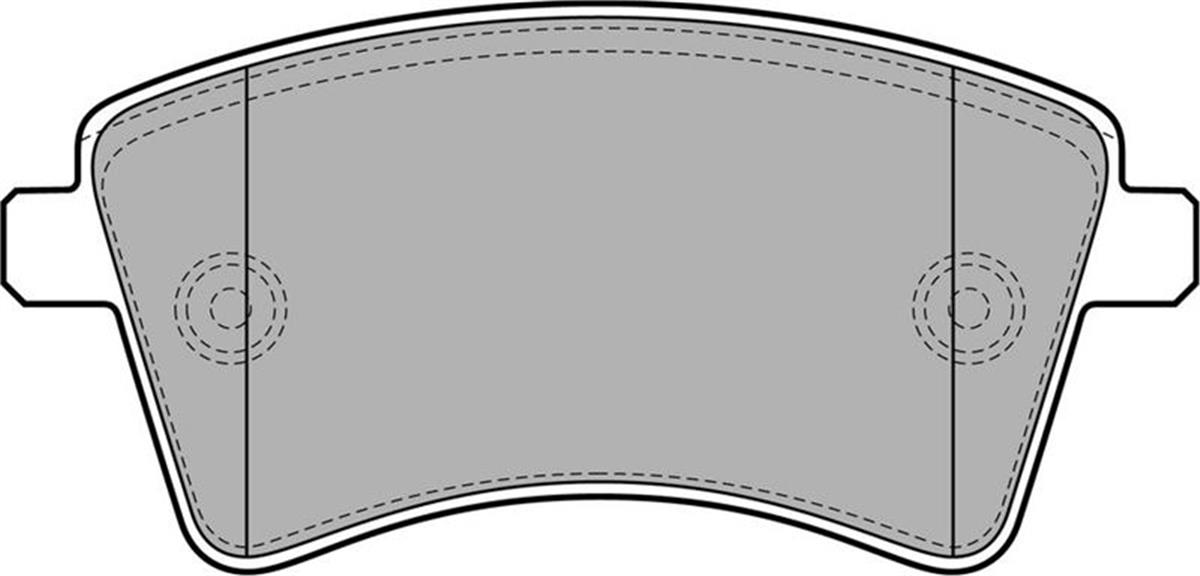 Mercedes Citan (12>) Renault Kangoo 3 (08>) Fren Balatası Ön A4154210610-410601334R