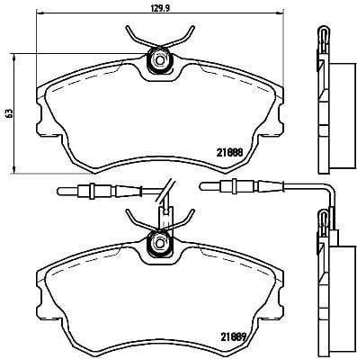 Renault Ön Fren Balatası BREMBO