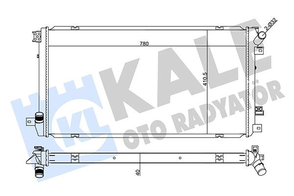 Renault Master Faz II Radyatör KALE-RADYATOR