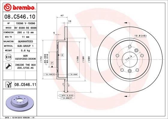Renault Captur 2 Kadjar Nissan Qashqai Arka Fren Diski Dolu Tip BREMBO