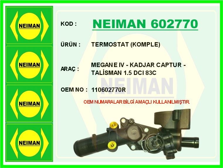 Renault Symbol 3 Megane 4 Clio 4 Captur Duster Dokker Mercedes W176 W246... BESCHER