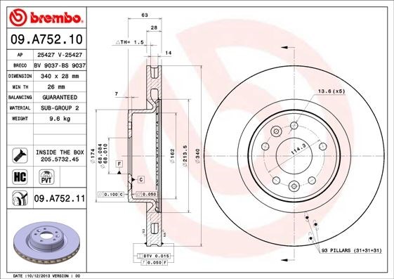 Renault Ön Fren Diski UV Coated BREMBO
